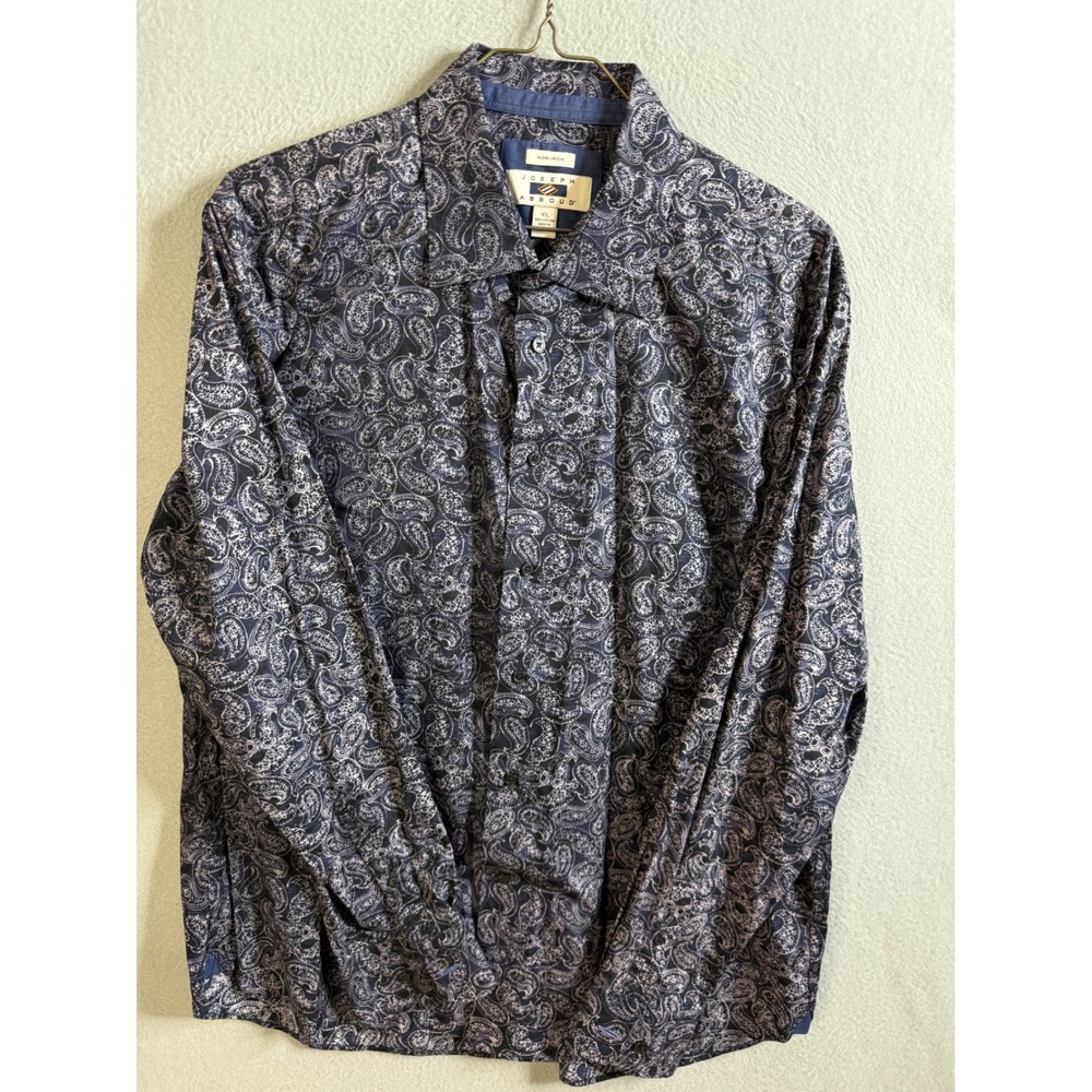 Joseph Abboud Button Up Men's‎ XL Paisley Print Shirt Casual